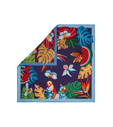SILK SCARF DOUBLE-SIDED 63X63