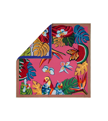 SILK SCARF DOUBLE-SIDED 63X63