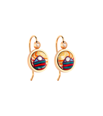 Earrings Cabochon Hanger with Brilliant