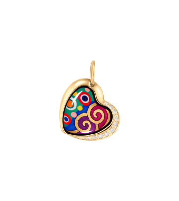 Pendant Heart with Diamonds