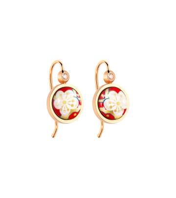 Earrings Cabochon Hanger with Brilliant
