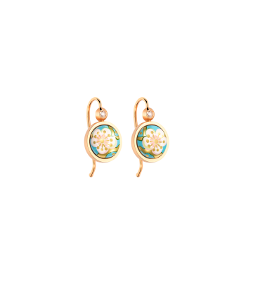 Earrings Cabochon Hanger with Brilliant