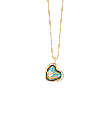 Pendant Heart with Diamonds
