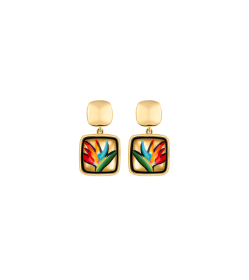 Earrings Golden Square