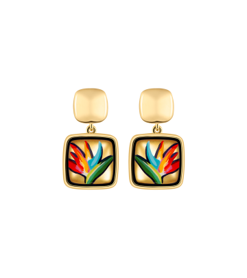 Earrings Golden Square