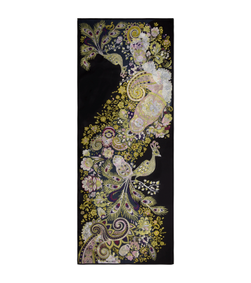 Silk Scarf All-Over Double Face Twill