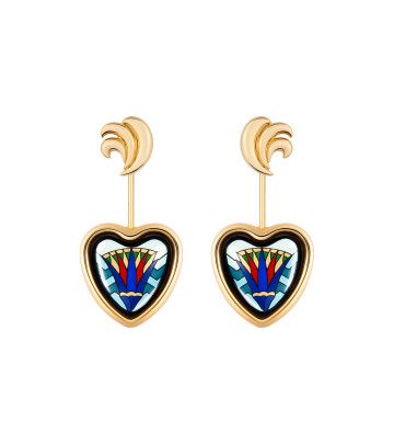 Corazón Earrings with wings