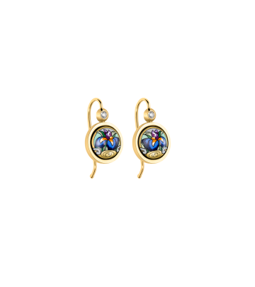 Earrings Cabochon Hanger with Brilliant