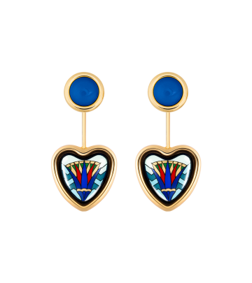 Corazón Earrings with Minicabochon