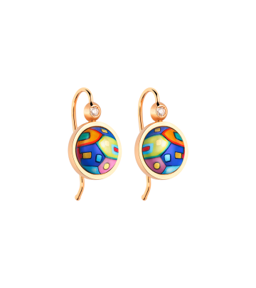 Earrings Cabochon Hanger with Brilliant