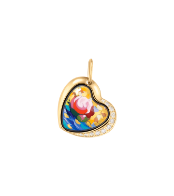 Pendant Heart with Diamonds
