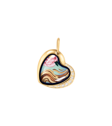 Pendant Heart with Diamonds