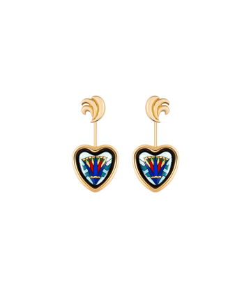 Corazón Earrings with wings