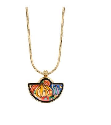 Kleiner Halbmond Anhänger & Schlangenkette