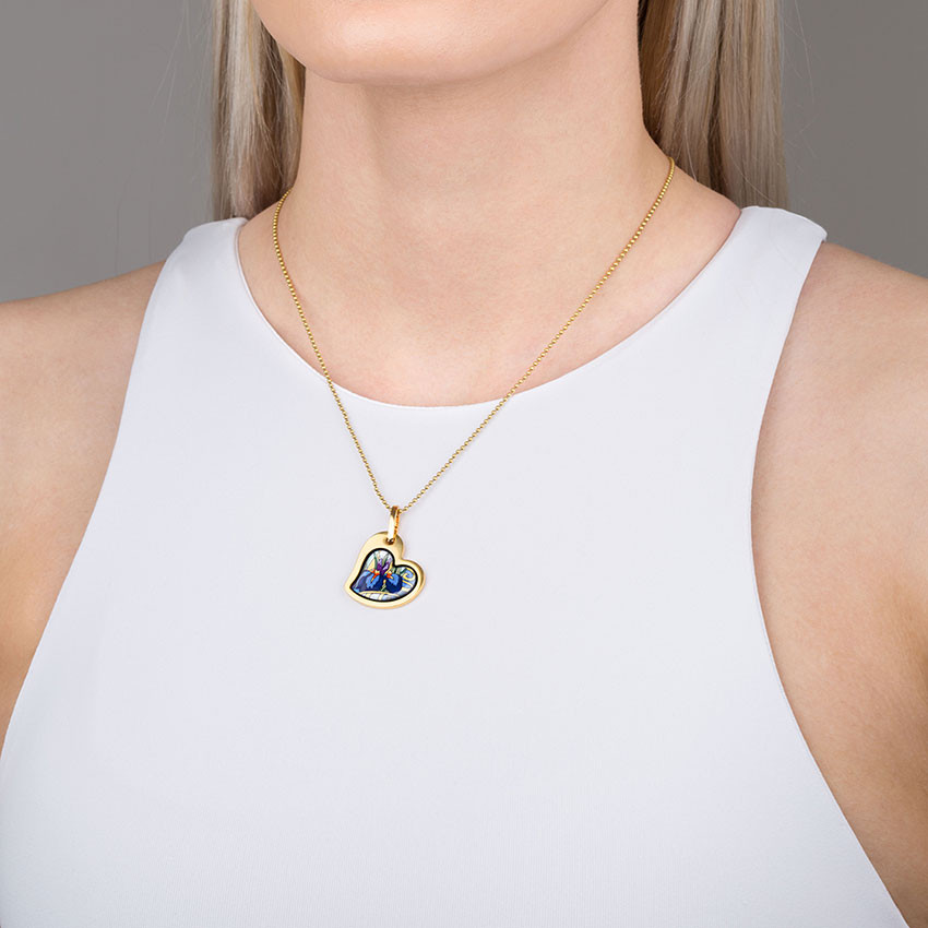 Monet Heart Yellow Rhinestone Gold Tone Necklace | Gold tone necklace,  Beautiful necklaces, Rhinestone pendant