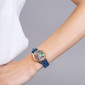 Schmuckuhr Désirée / Kalbsleder Uhrenband - blau