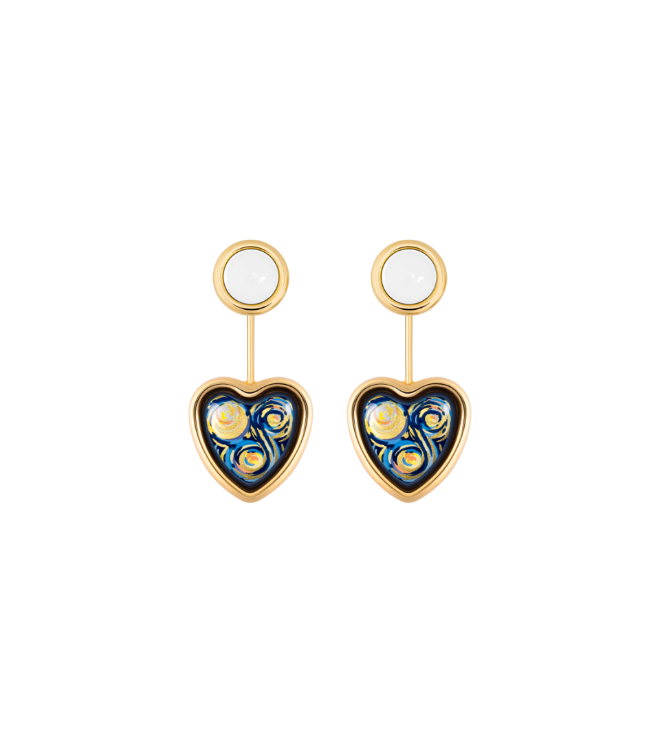 Boucles d’oreilles Corazón avec Minicabochon