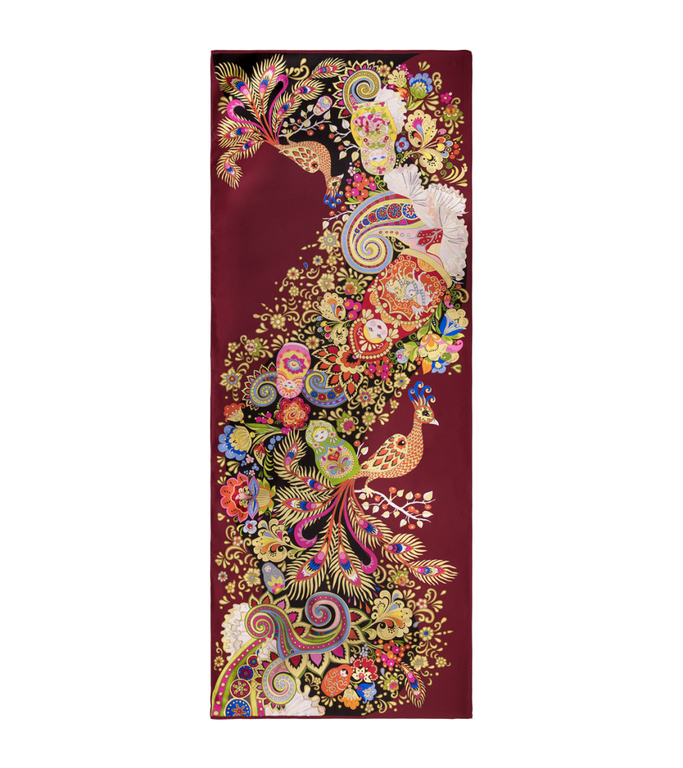 Seidenschal 70x180