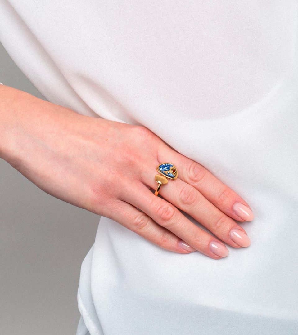 Open Pebble Ring