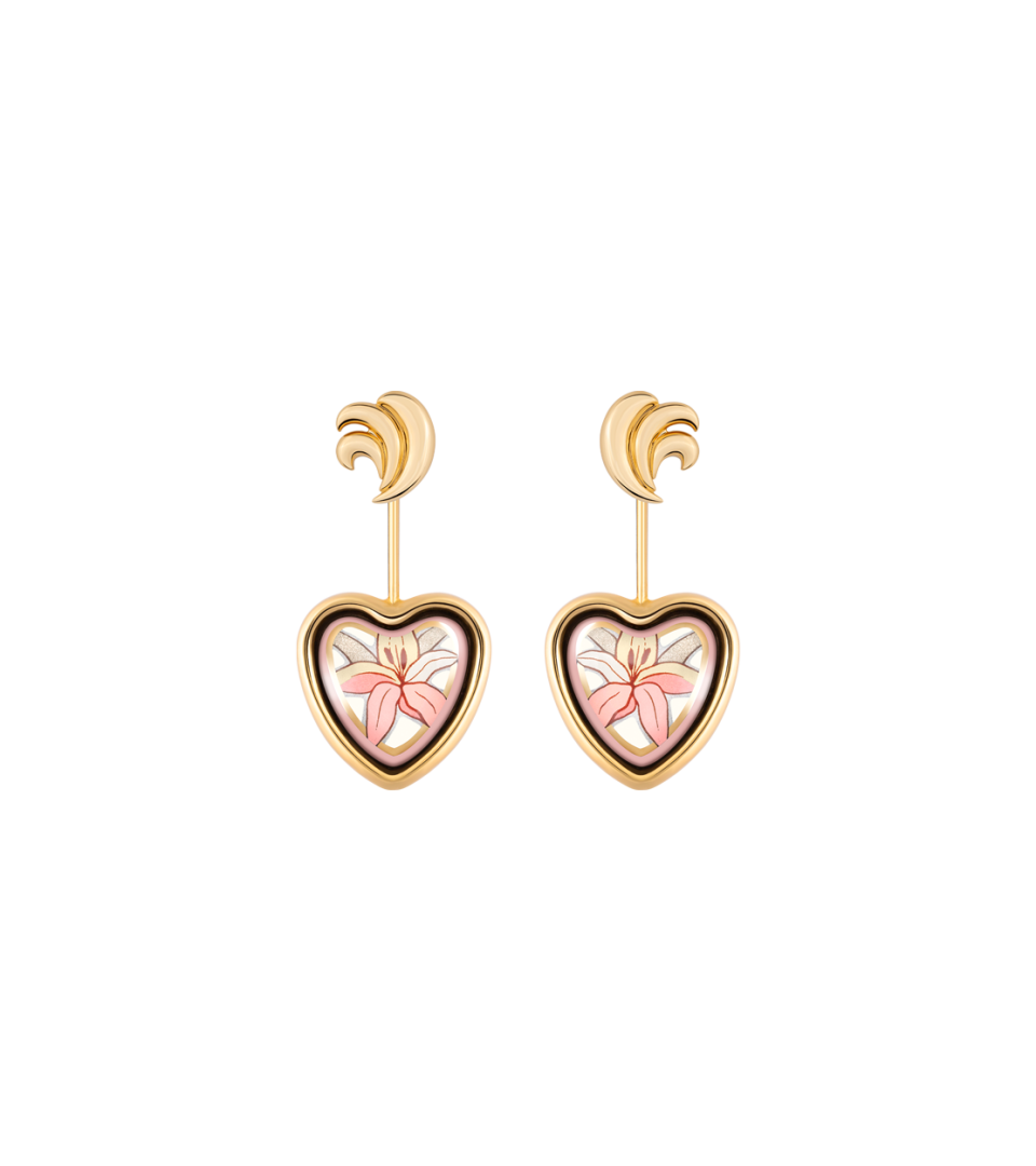 Boucles d’oreilles Corazón avec wings