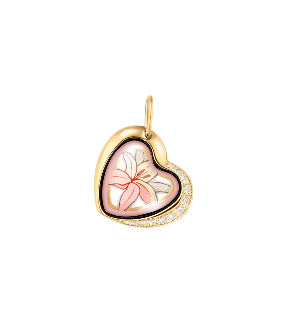 Pendant Heart with Diamonds