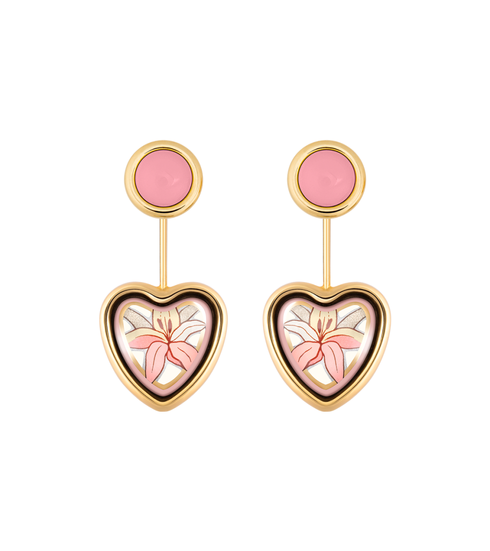 Corazón Earrings with Minicabochon