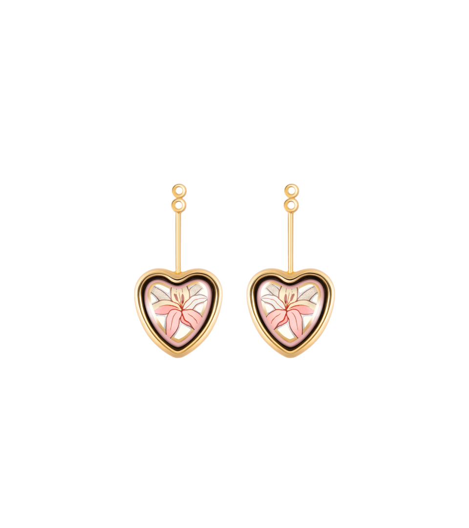 Boucles d’oreilles Corazón avec wings