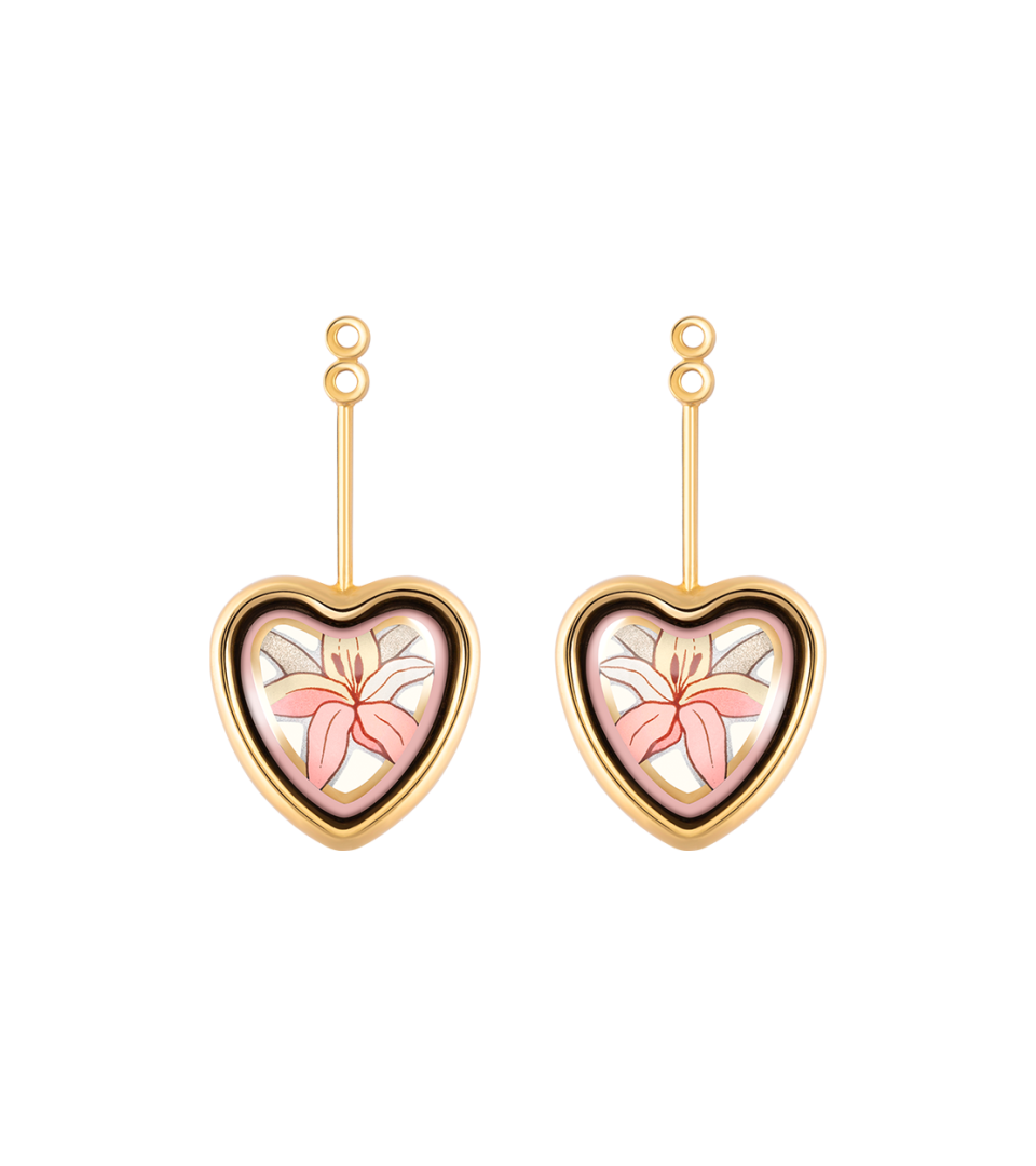 Corazón Earrings with Minicabochon