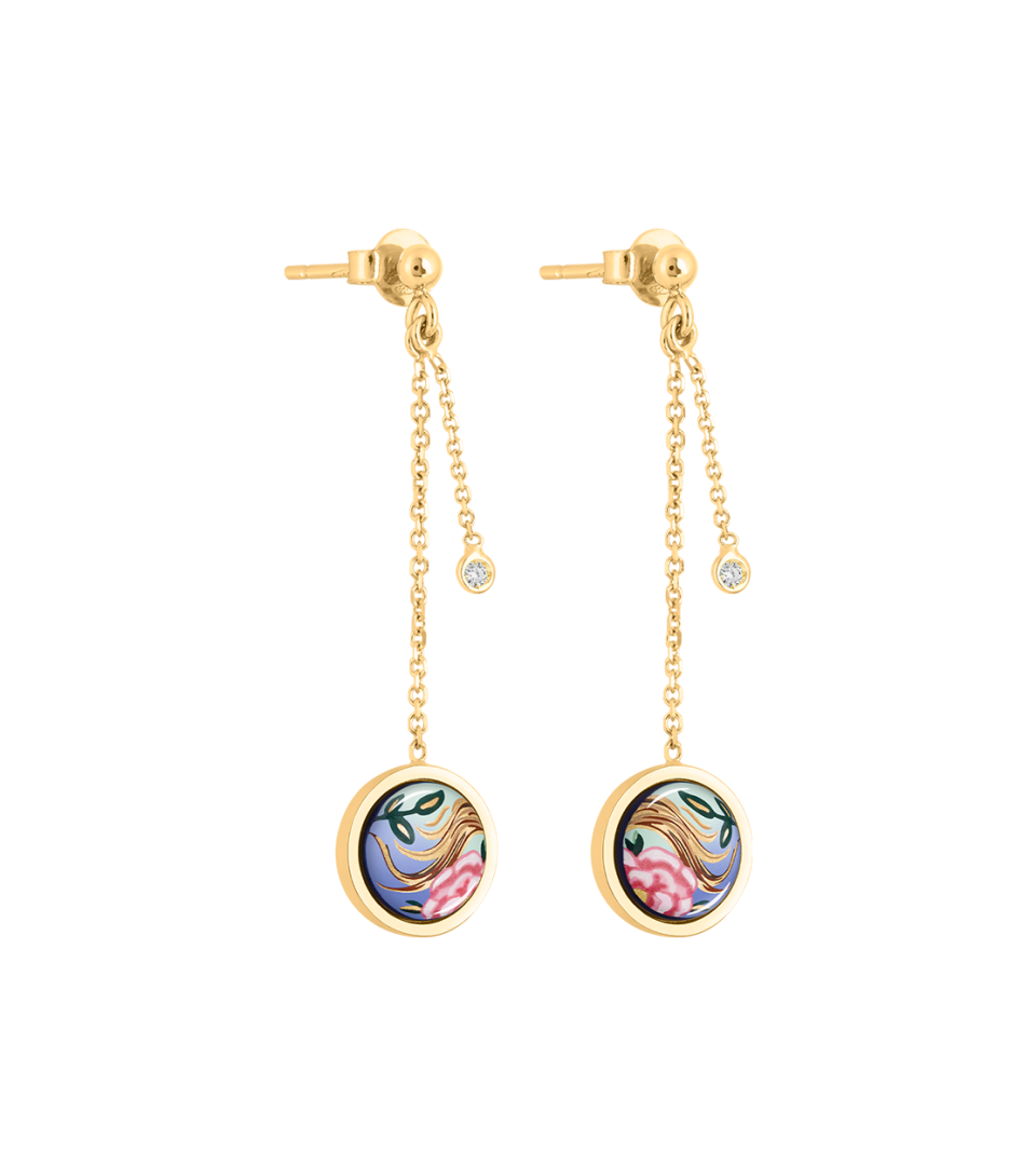 Boucles d''oreilles avec puce Désirée