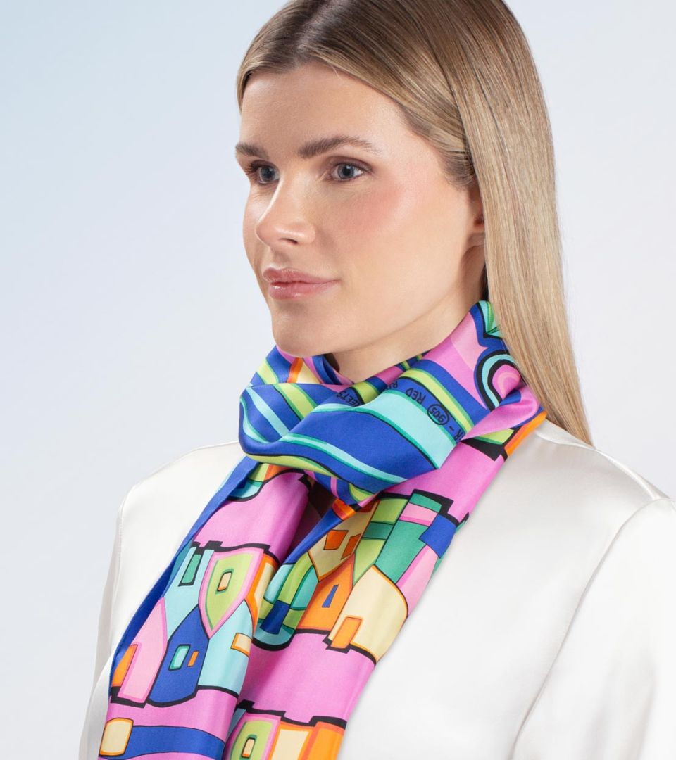 Silk Scarf Twill 45x180