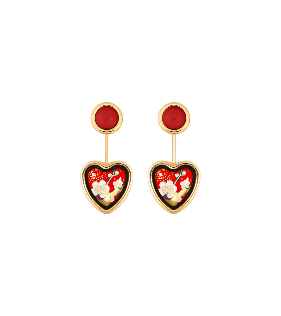 Boucles d’oreilles Corazón avec Minicabochon