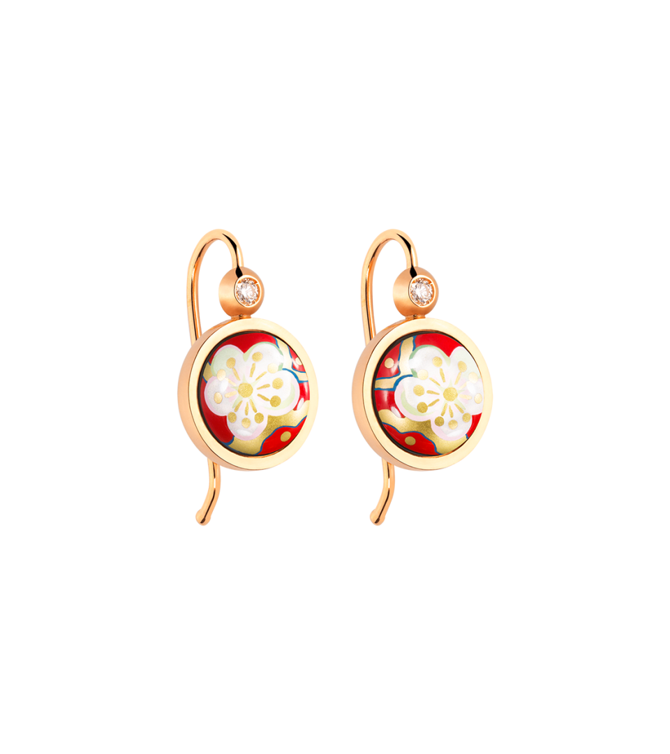 Earrings Cabochon Hanger with Brilliant