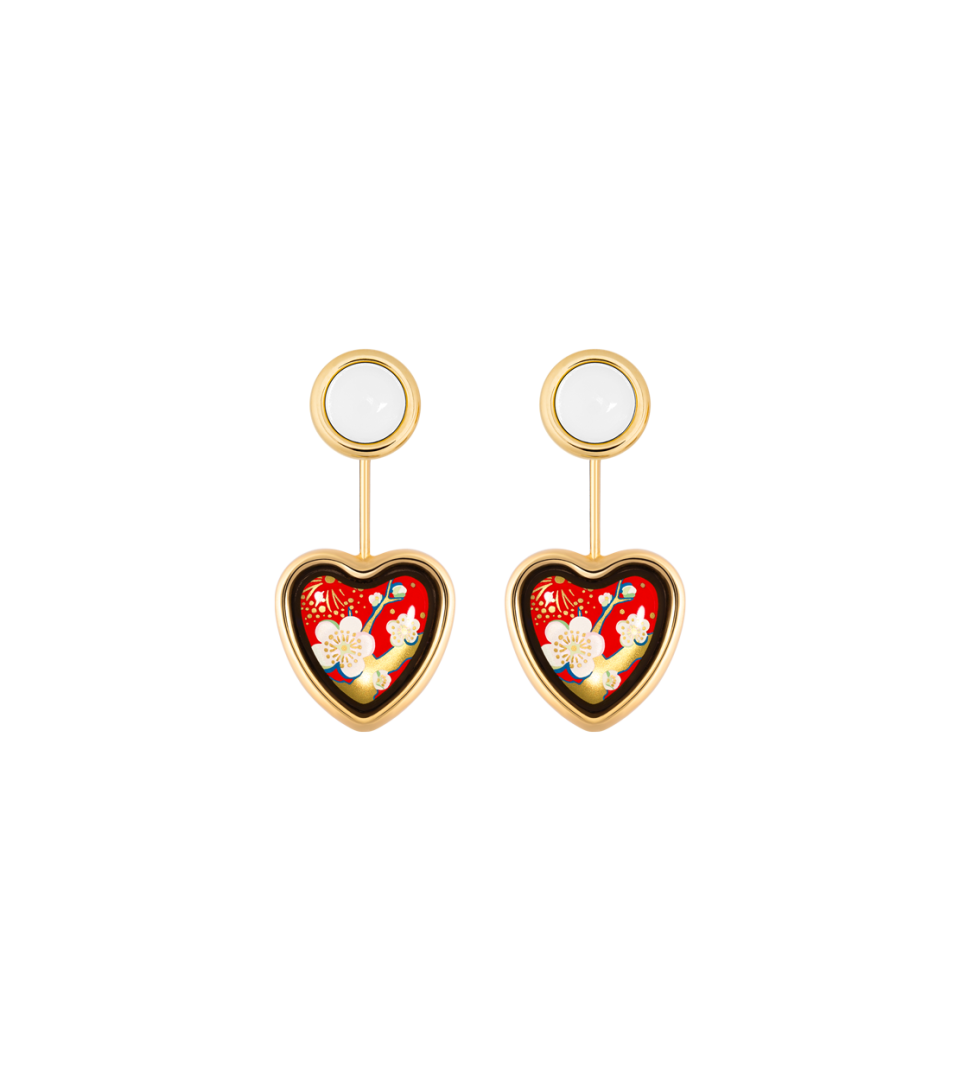 Boucles d’oreilles Corazón avec Minicabochon