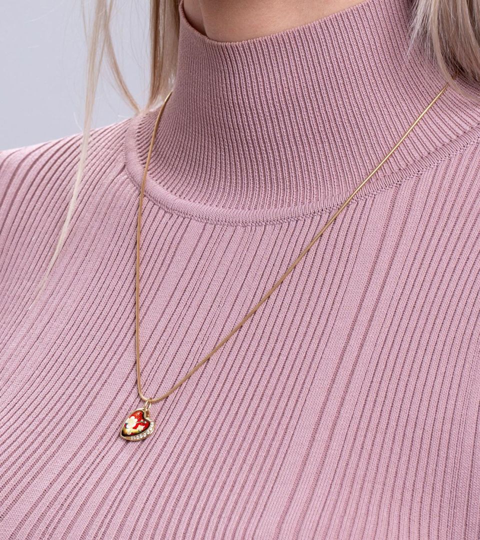 Pendant Heart with Diamonds