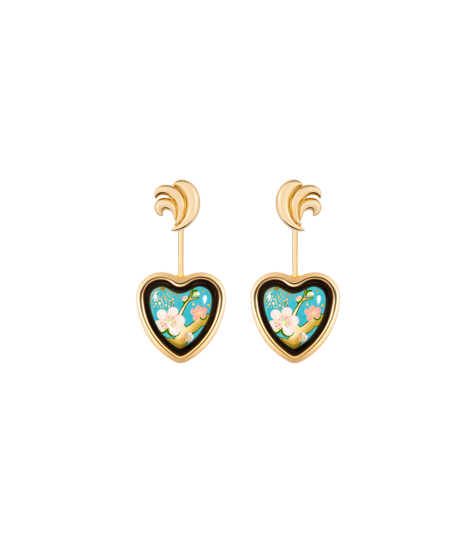 Boucles d’oreilles Corazón avec wings
