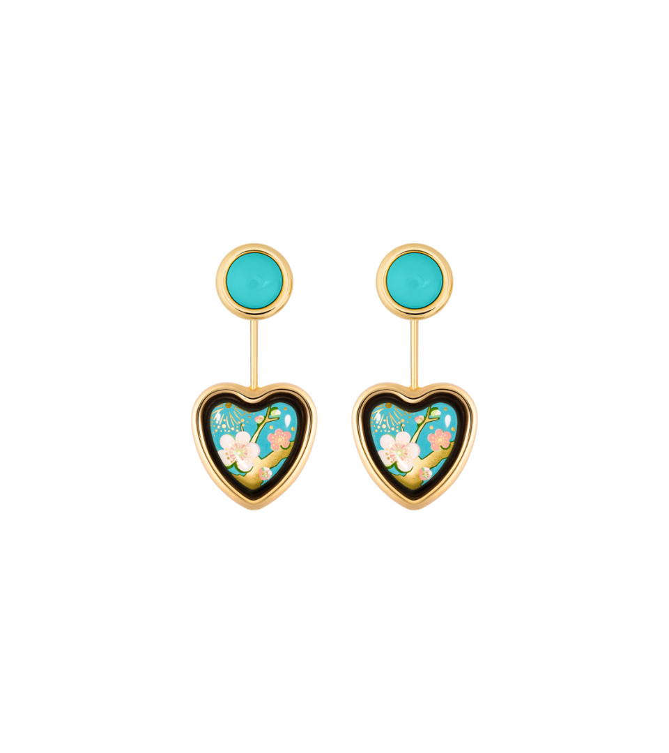 Boucles d’oreilles Corazón avec Minicabochon
