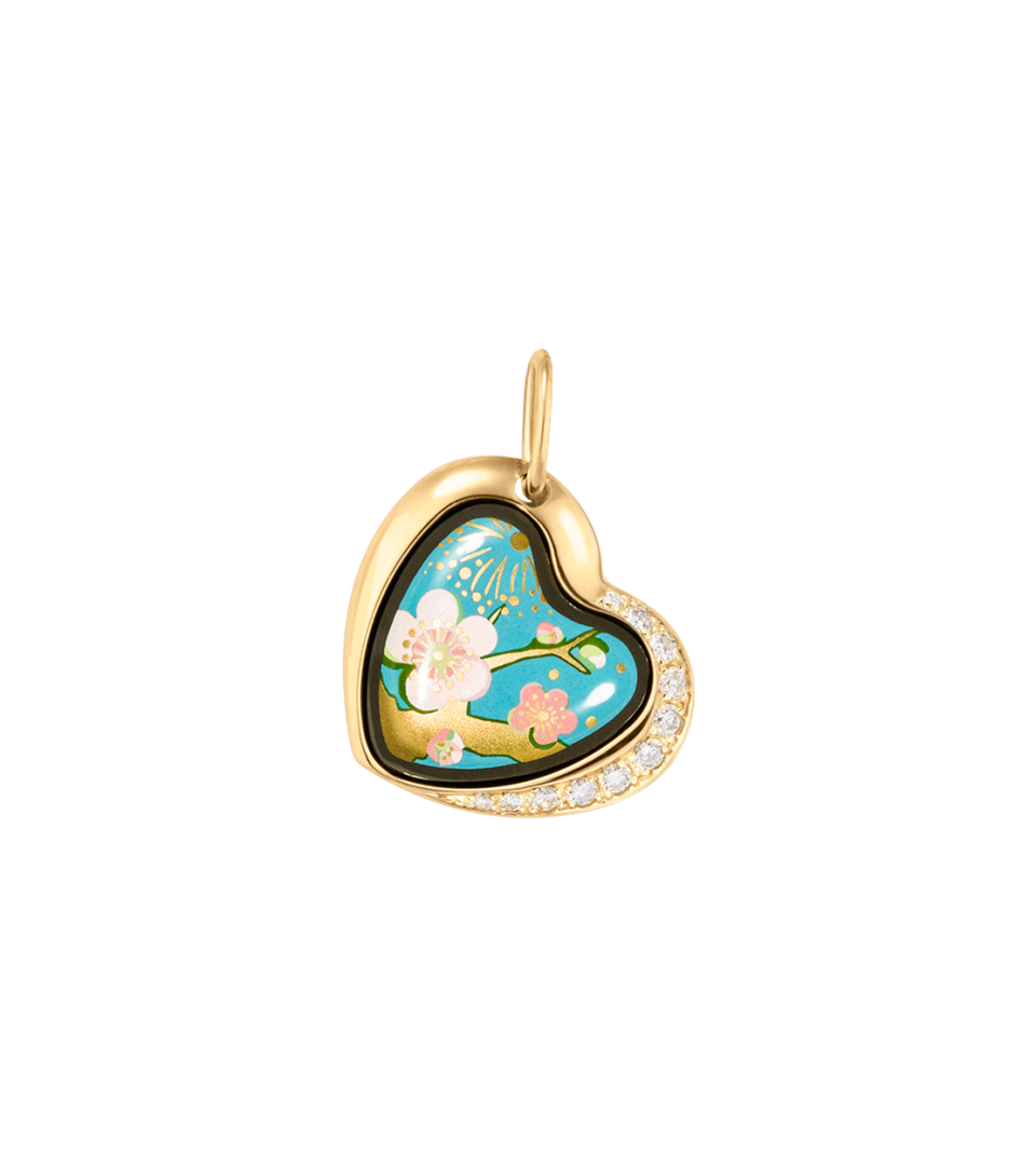 Anhänger Herz mit Diamanten