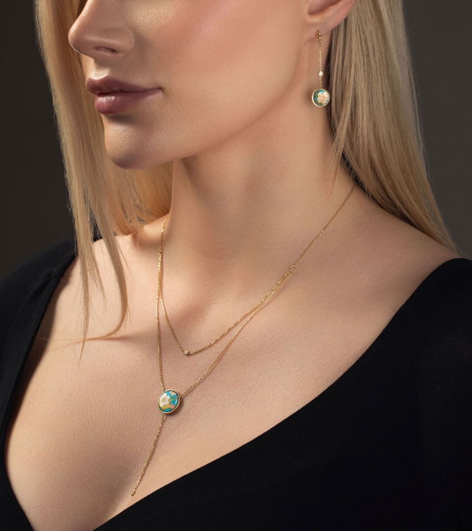 Boucles d''oreilles avec puce Désirée