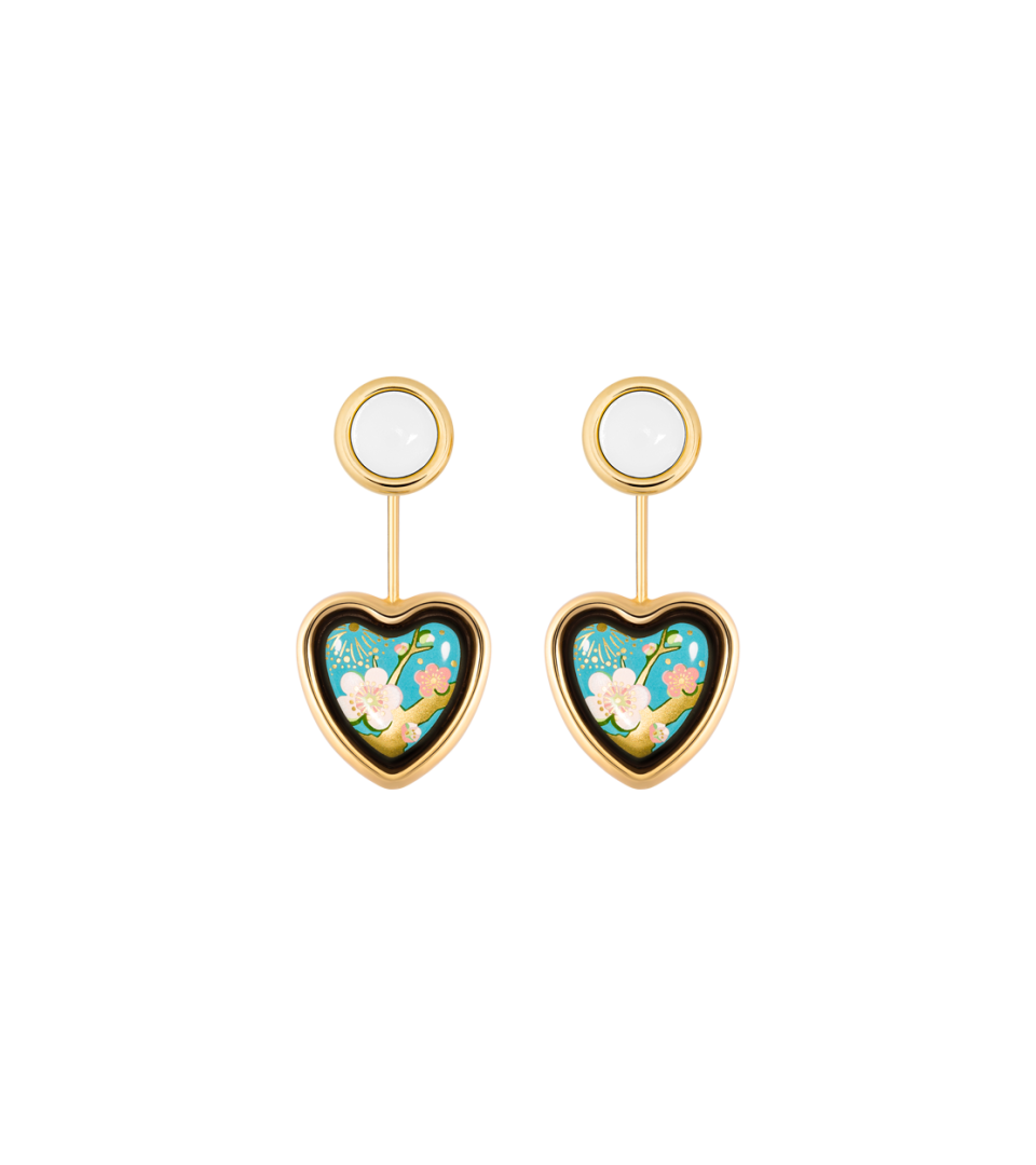 Boucles d’oreilles Corazón avec Minicabochon