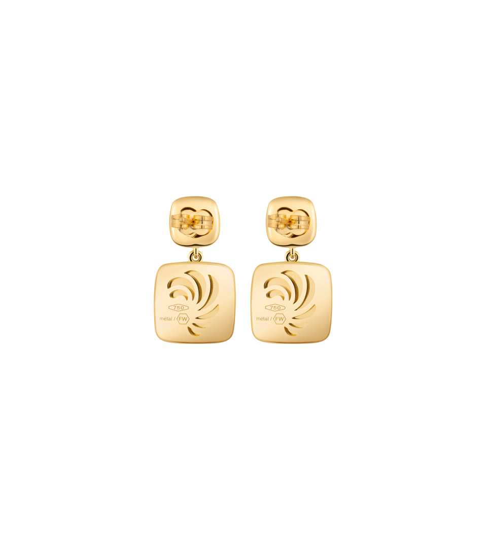 Earrings Golden Square