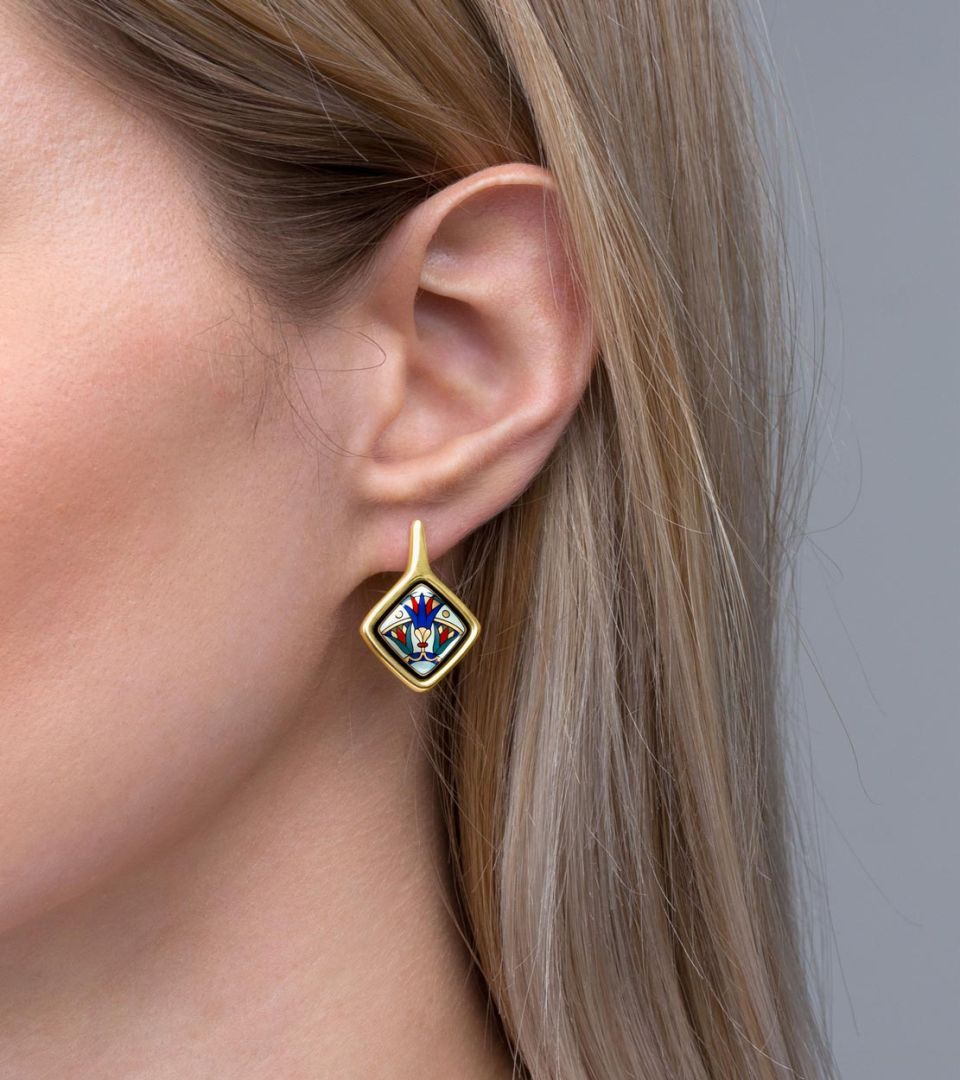 Boucles d''Oreilles Carré