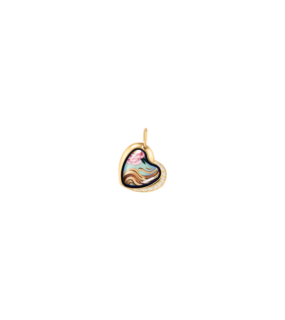 Pendentif Cœur avec des diamants
