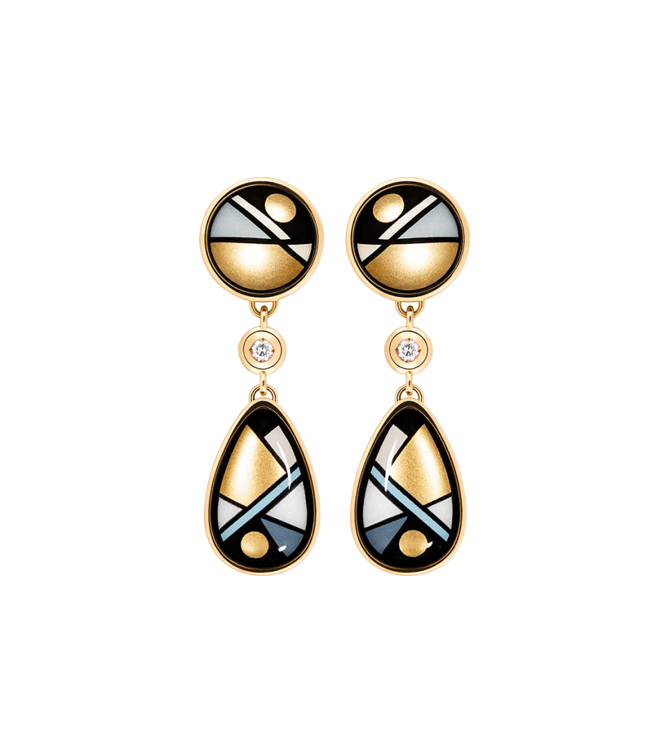 Boucles d''Oreilles Saint Tropez Diamond Drops