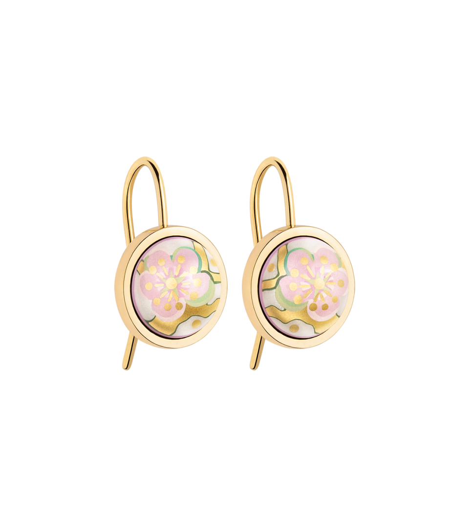 Boucles d''Oreilles Dormeuses Cabochons
