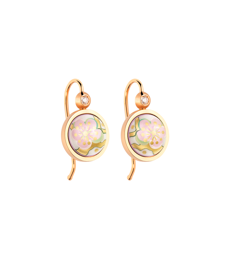 Earrings Cabochon Hanger with Brilliant