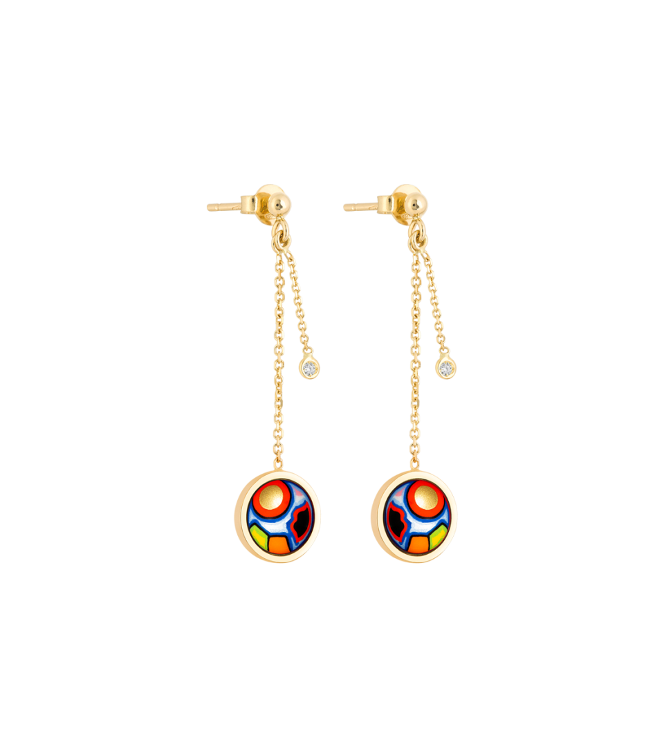Boucles d''oreilles avec puce Désirée
