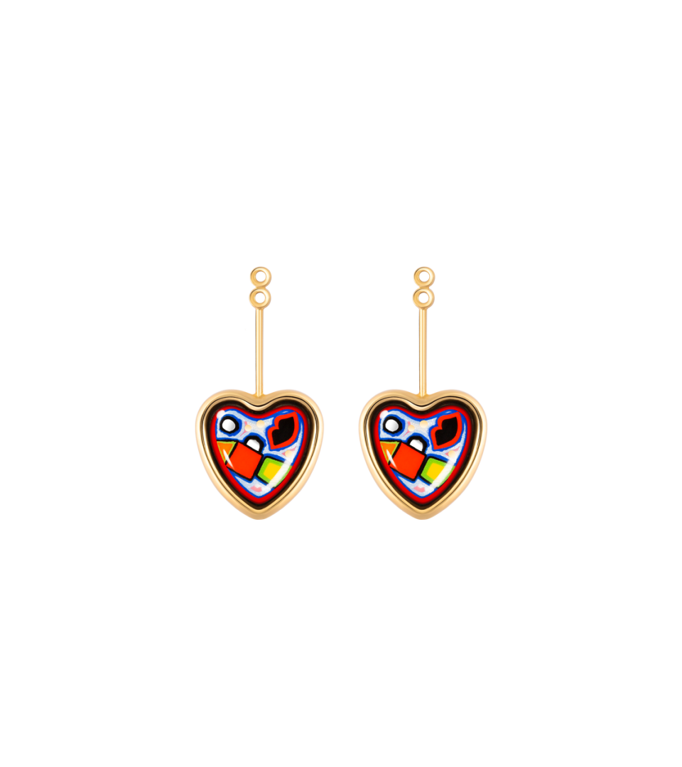 Boucles d’oreilles Corazón avec Minicabochon