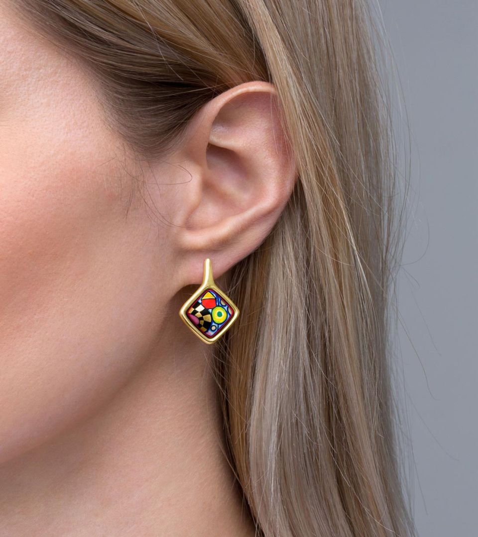 Boucles d''Oreilles Carré