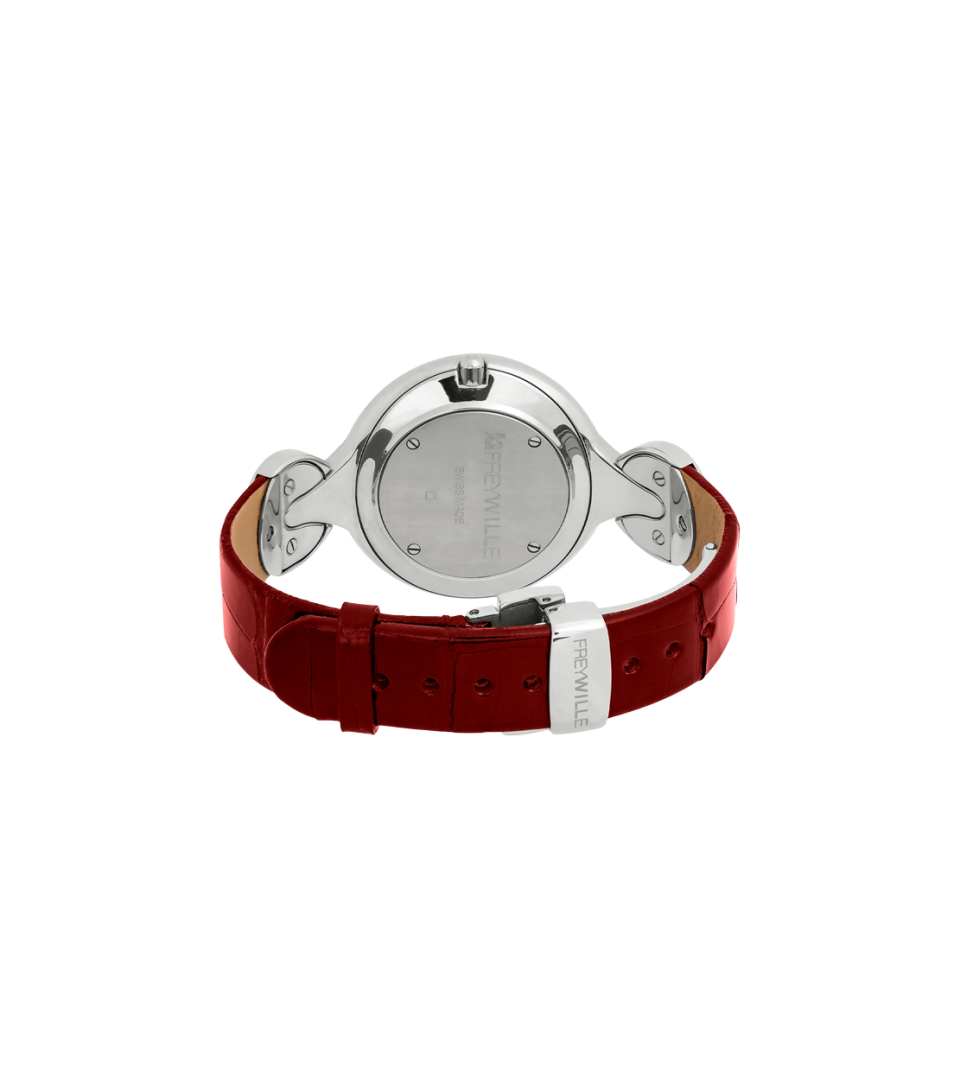 Uhr Helena / Alligator Uhrenband - rot