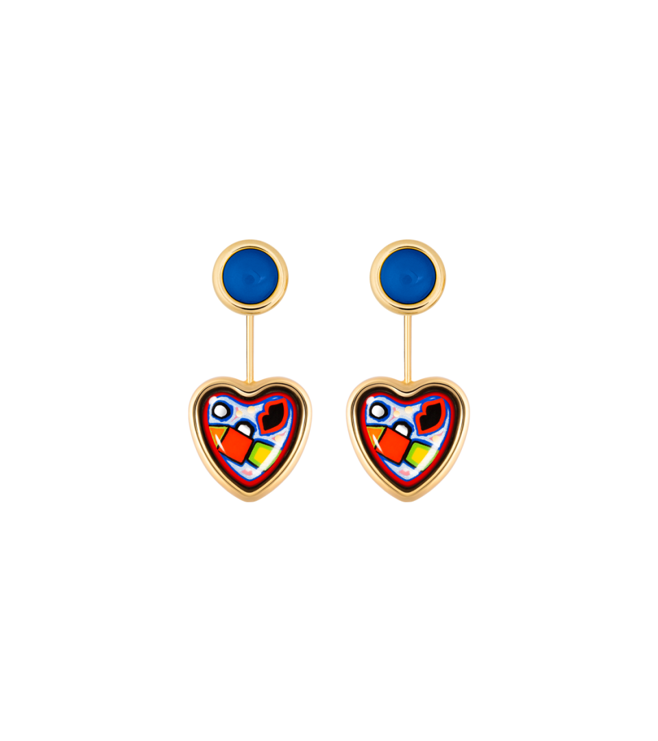 Boucles d’oreilles Corazón avec Minicabochon